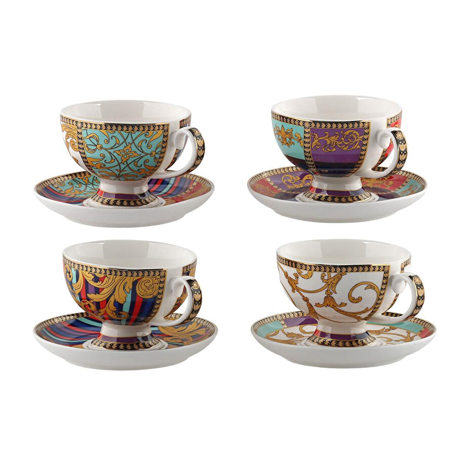 Lucky Art Valencıa Bone 4lu Cay Fıncanı Setı