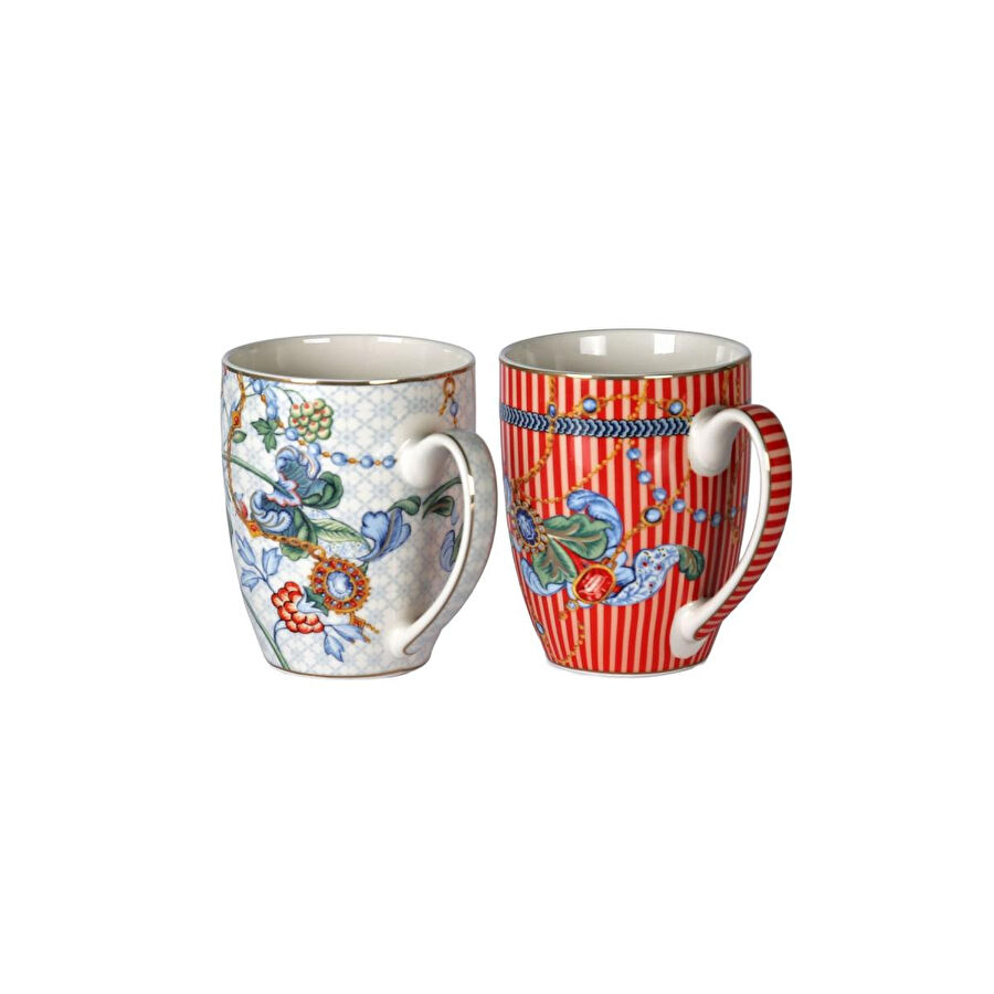 Lucky Art Chantelle New Bone China Porselen 350cc 2li Kupa Set