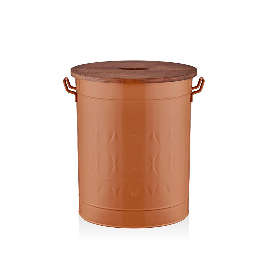 The Mia Prizma Çamaşır Sepeti Terracota 54x43x35 Cm