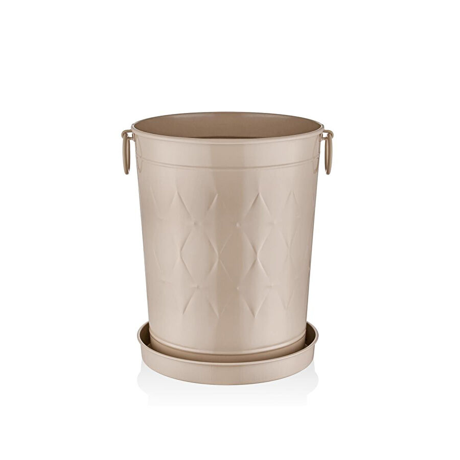 The Mia Prizma Saksı Karamel 37x31x46 Cm