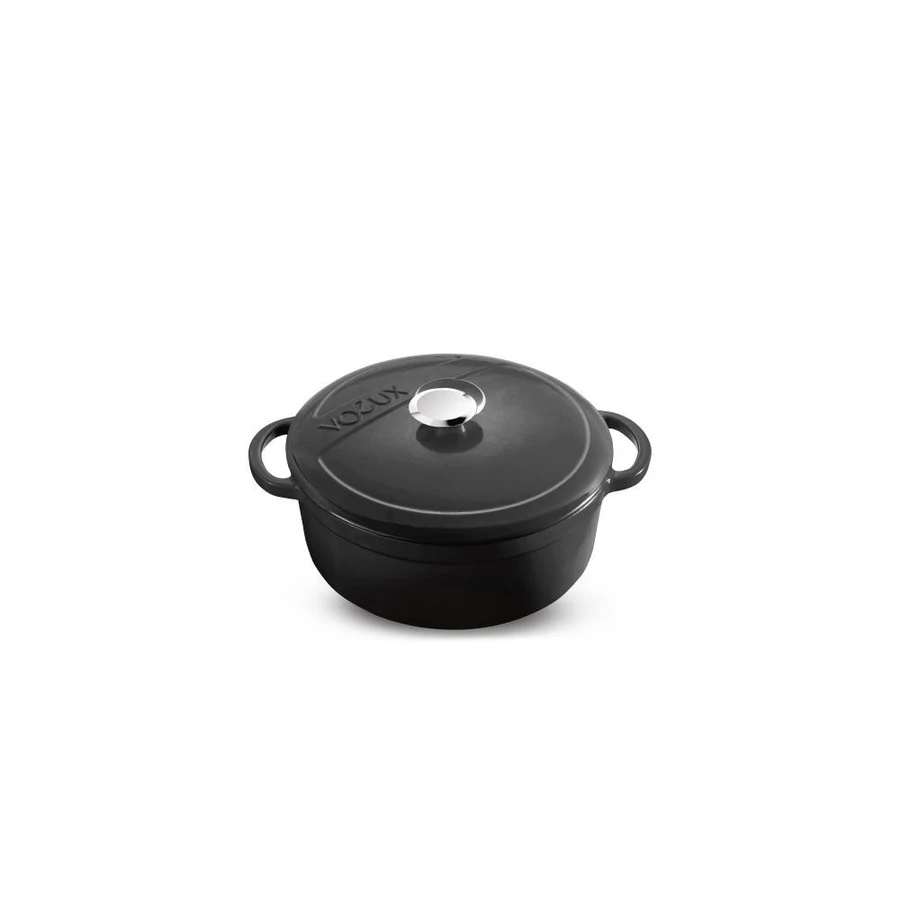 Voeux Kitchenware Elegance Siyah Derin Döküm Tencere 20 Cm