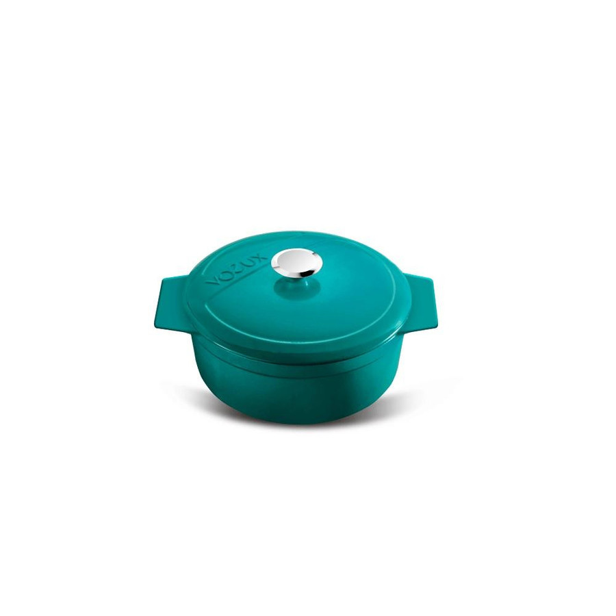 Voeux Kitchenware Profond Turkuaz Döküm Mini Güveç 12 Cm