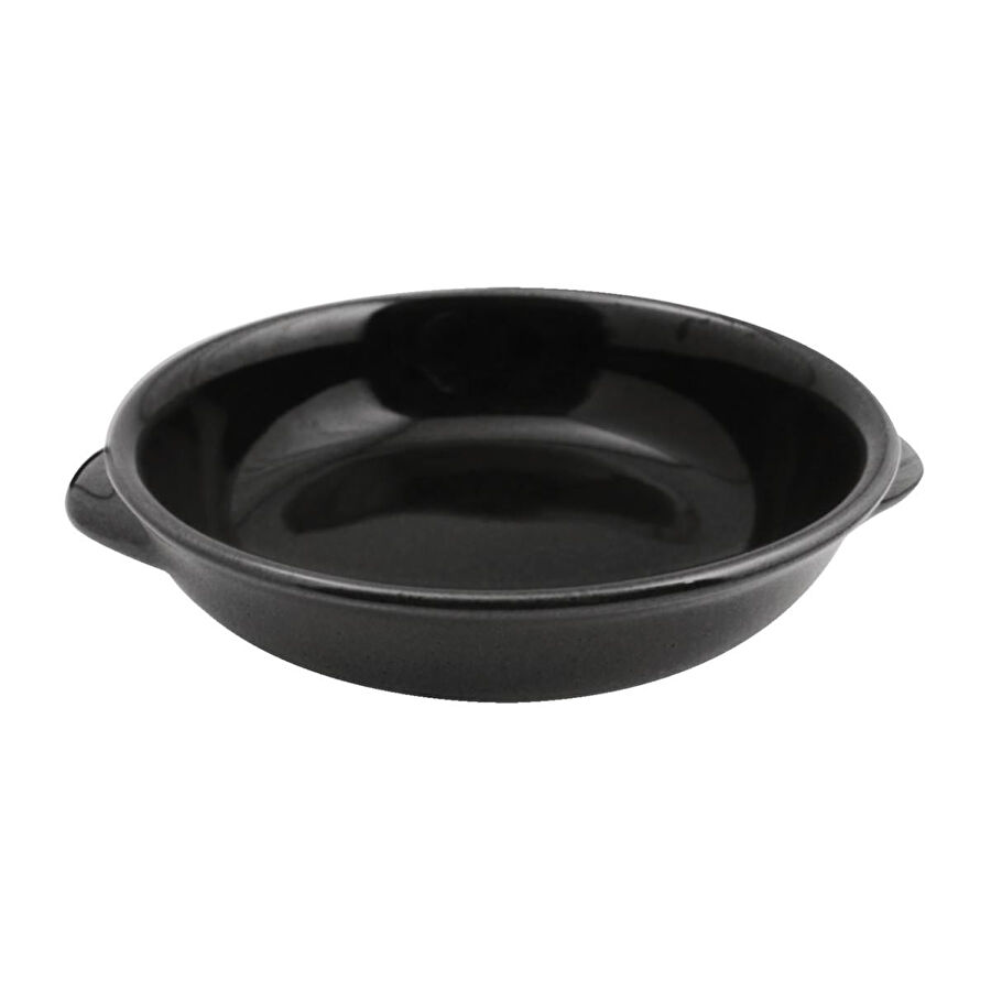Paderno Siyah Seramik Yuvarlak Mini Fırın Kabı 17 Cm