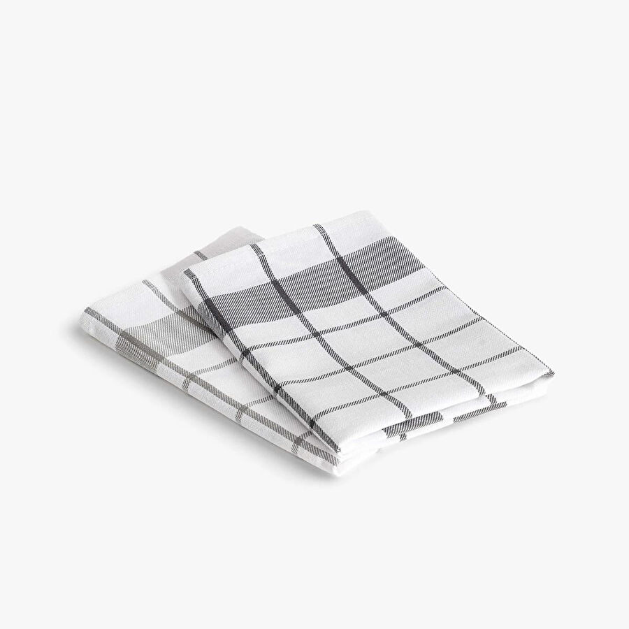 Green Black Esila 2'li Kurulama Bezi Gri/Antrasit 45x65 Cm