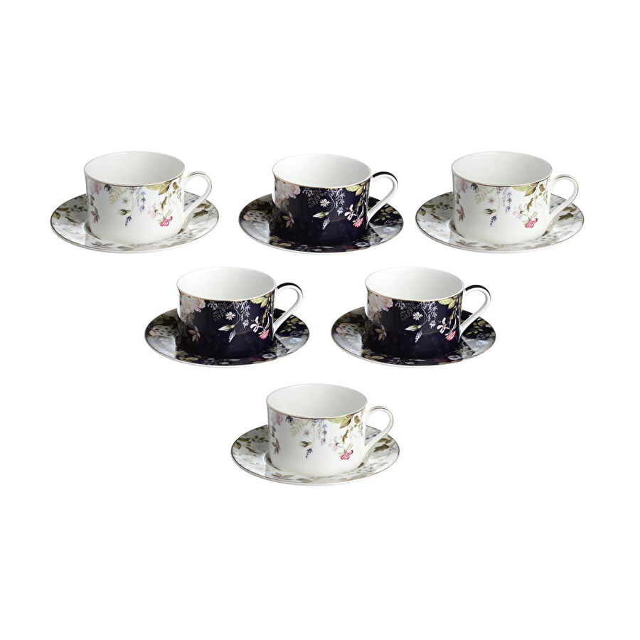 Lucky Art Fleurisse Bone 6li Cay Fincani Seti