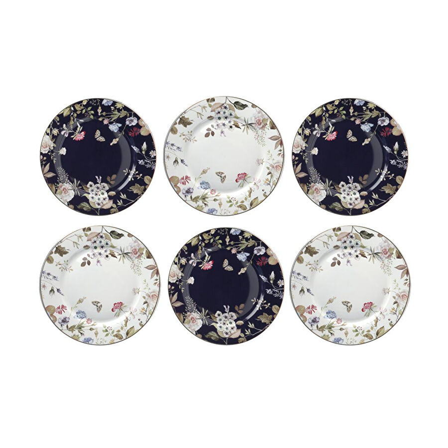 Lucky Art Fleurisse Bone 27cm 6li Tabak Seti̇