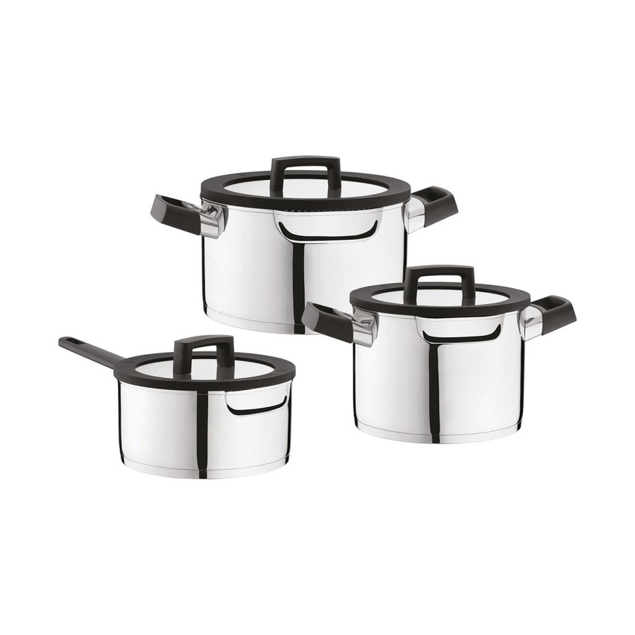 Berghoff Essentials Uqonic 6 Parça Paslanmaz Çelik Tencere Seti
