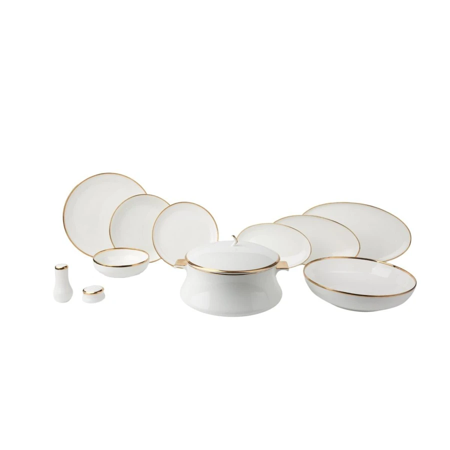 Berghoff Heritage 60 Parca Bone China Yemek Takimi Gold