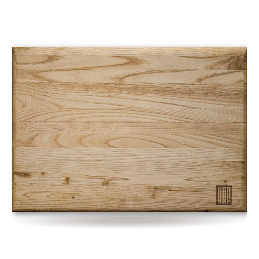 Kaf Ahşap Lüks Kesme Tahtası Kestane - S