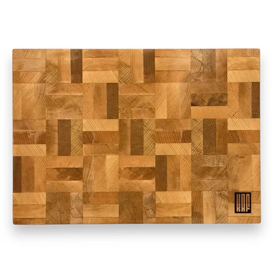 Kaf Ahşap Kesme Tahtası Kayın (End Grain) - M