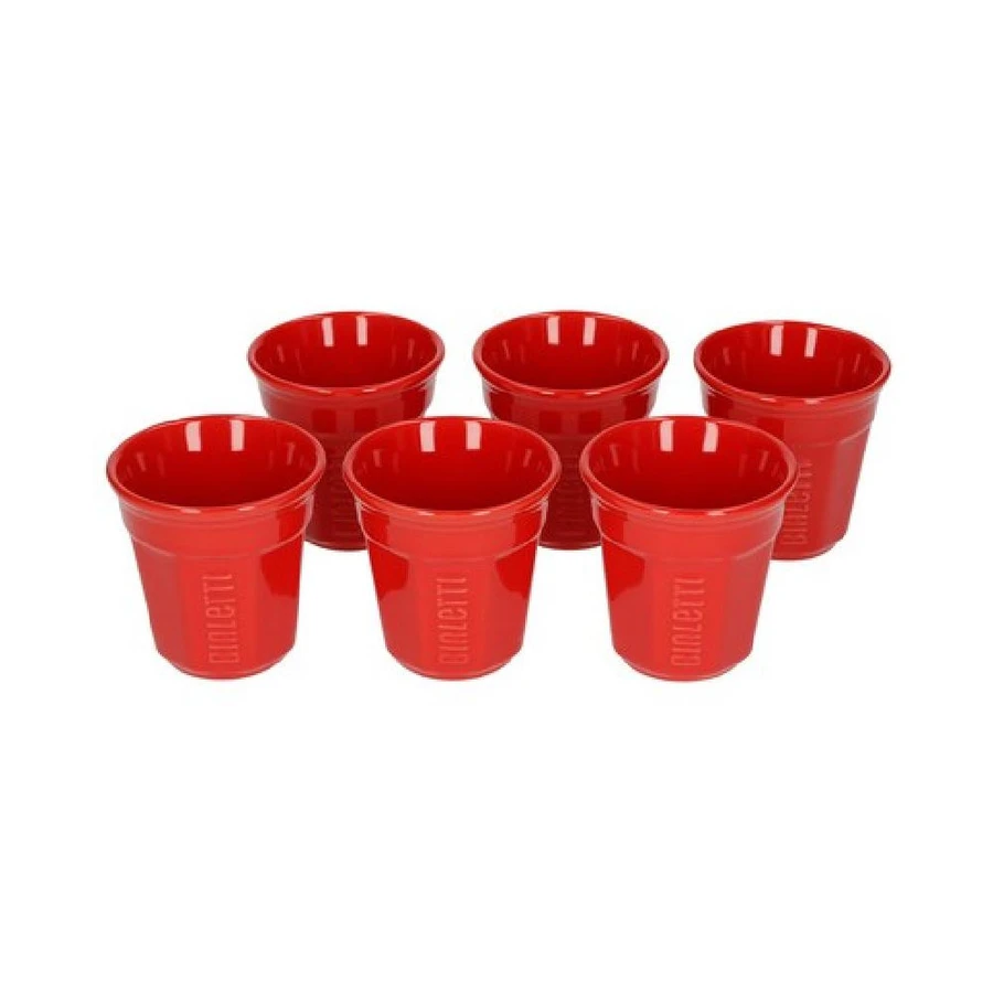 Bialetti 6 (adet) Kırmızı Espresso Fincan Set