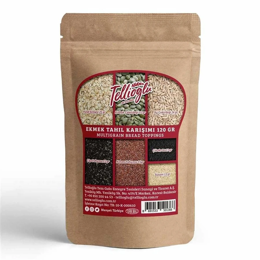 Tellioğlu Değirmen Ekmek Tahıl Karışımı 120 Gr
