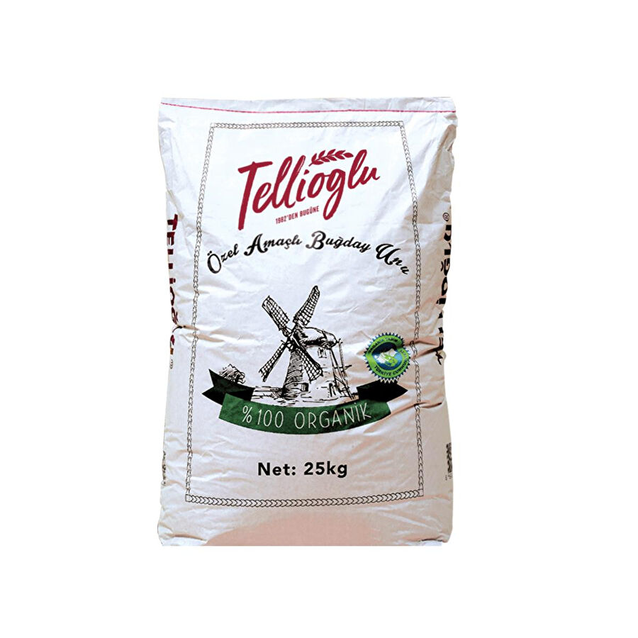 Tellioğlu Organik Özel Amaçlı Buğday Unu 25 Kg