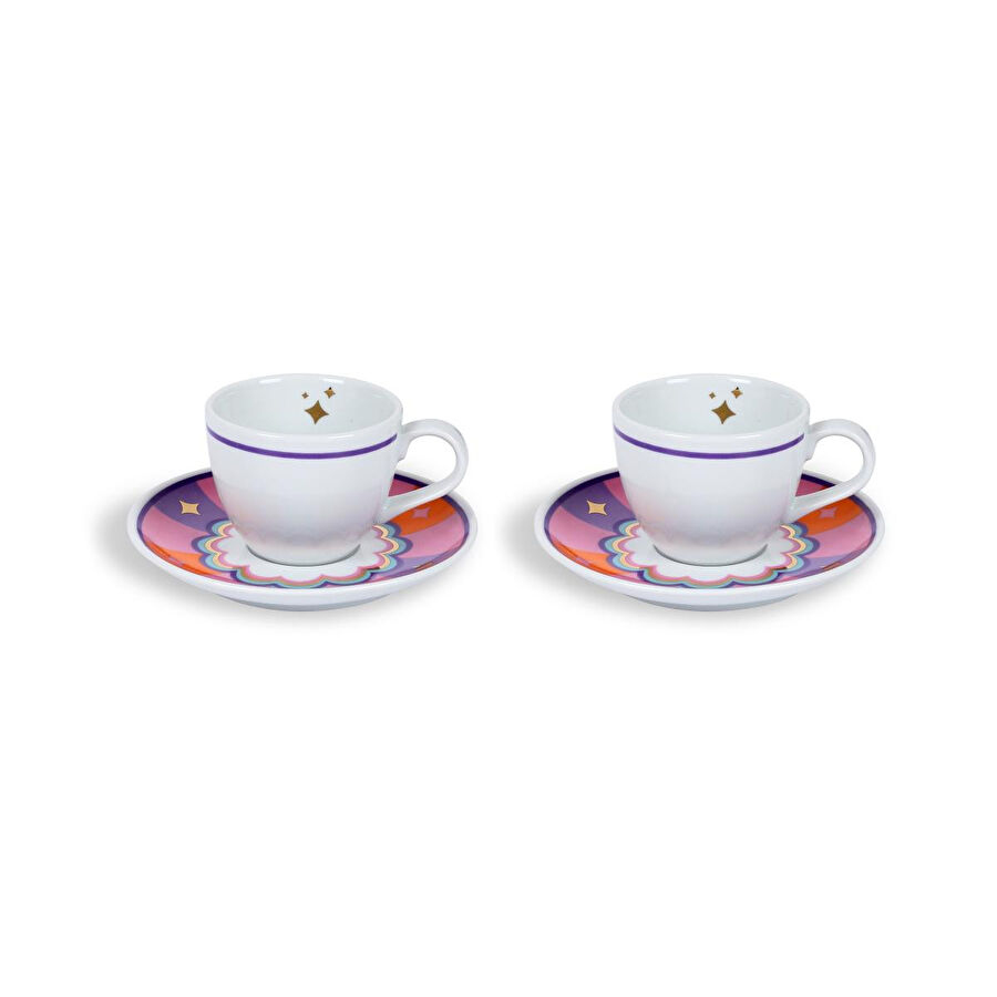 Fern&Co Circus Collection 2 Li Türk Kahvesi Seti / Hediye Kutulu