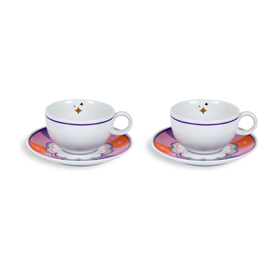 Fern&Co Circus Collection 2 Li Çay Fincanı Seti / Hediye Kutulu