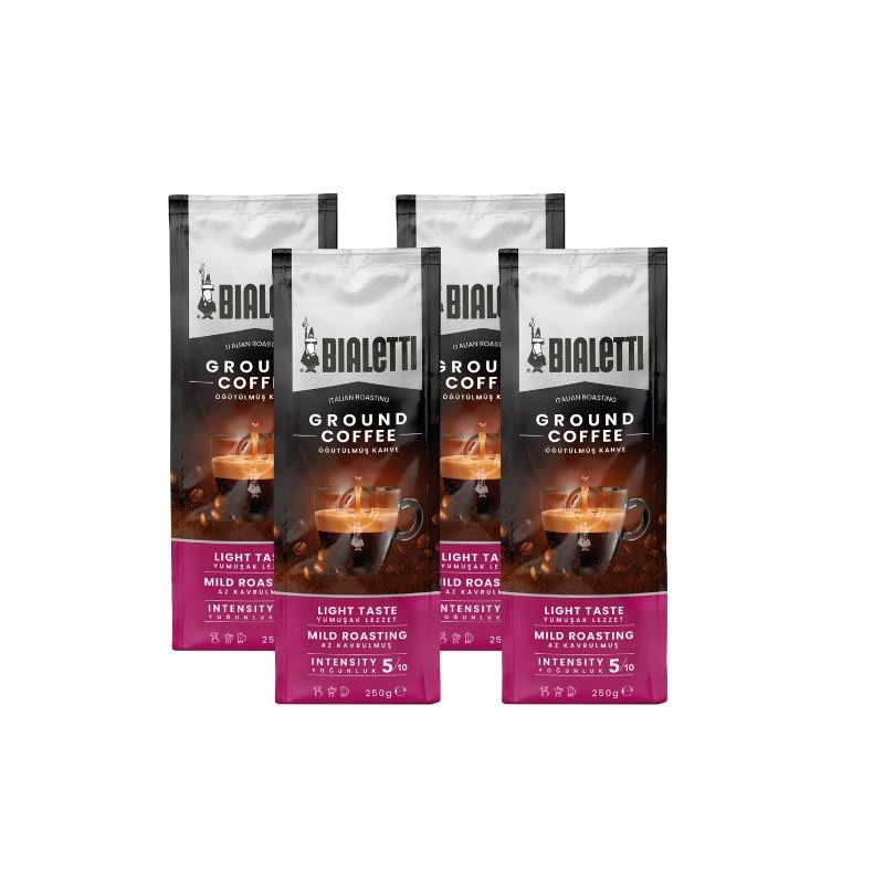 Bialetti 4 Adet Delicato 250 Gr Öğütülmüş Kahve