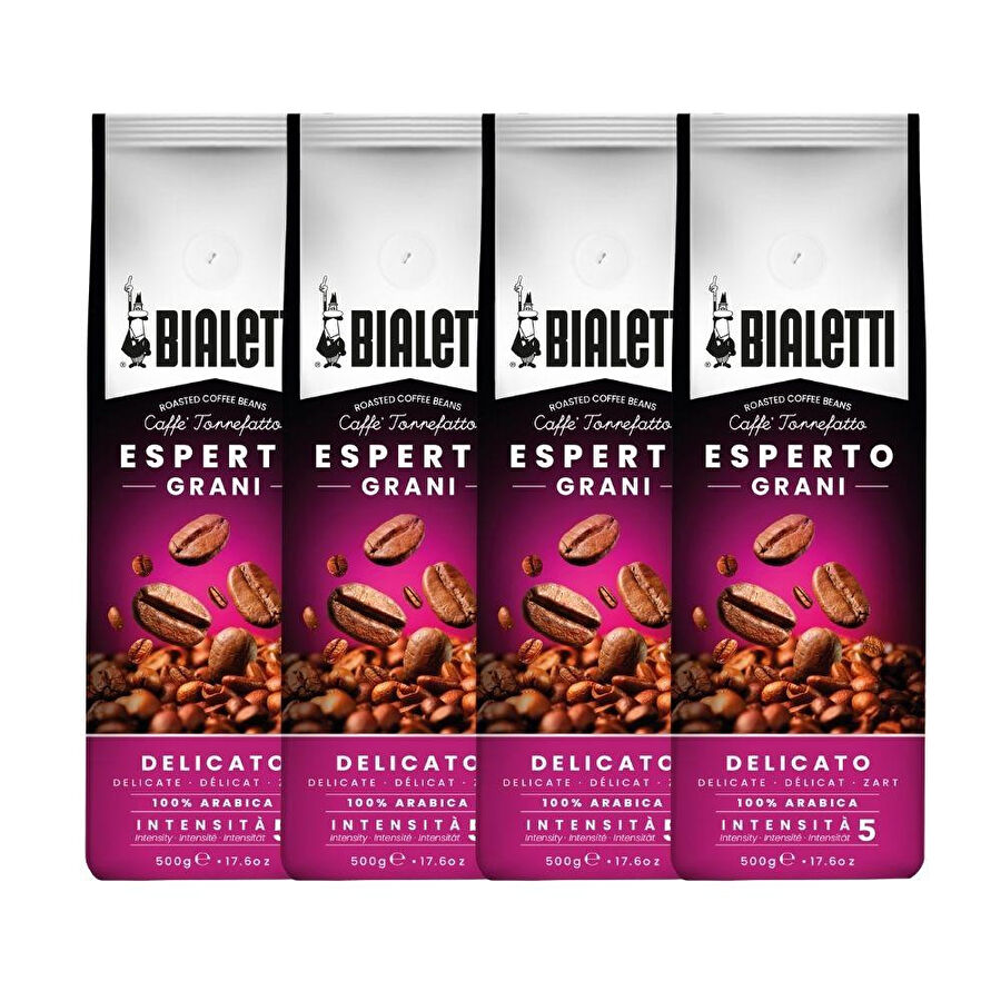 Bialetti 4 Adet Delicato 500 Gr Çekirdek Kahve