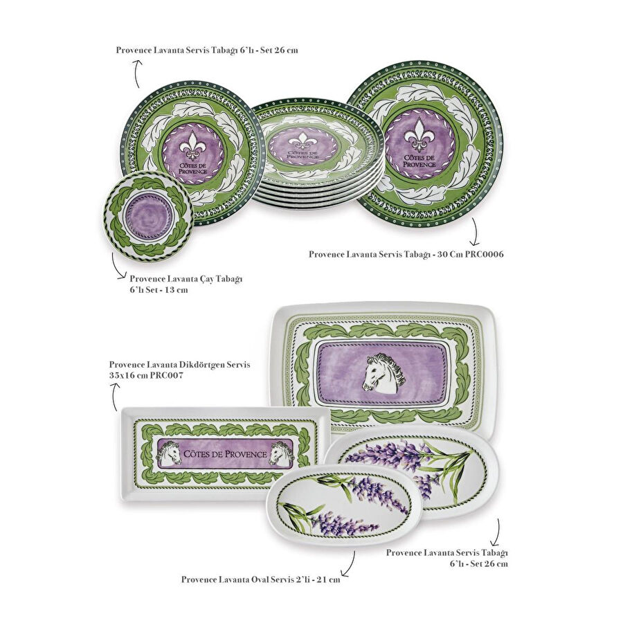 The Mia Provence Kahvaltı Takımı 6 Kişilik 19 Parça 1902