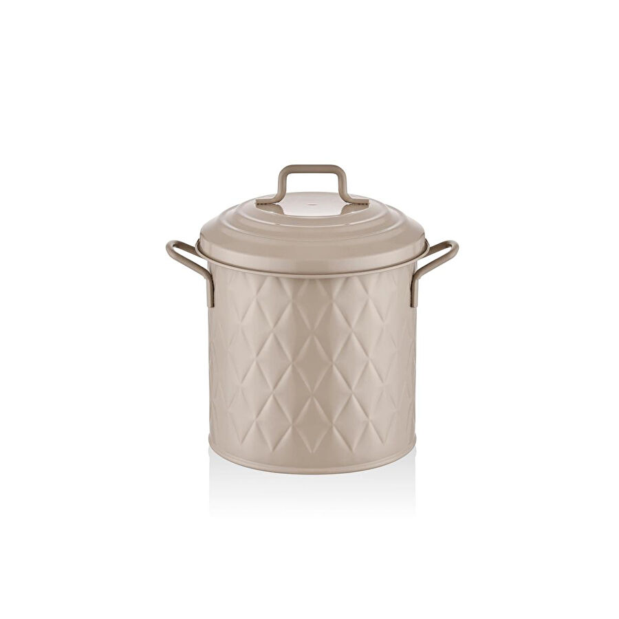 The Mia Prizma Çöp Kovası Tezgah Karamel 4 Lt