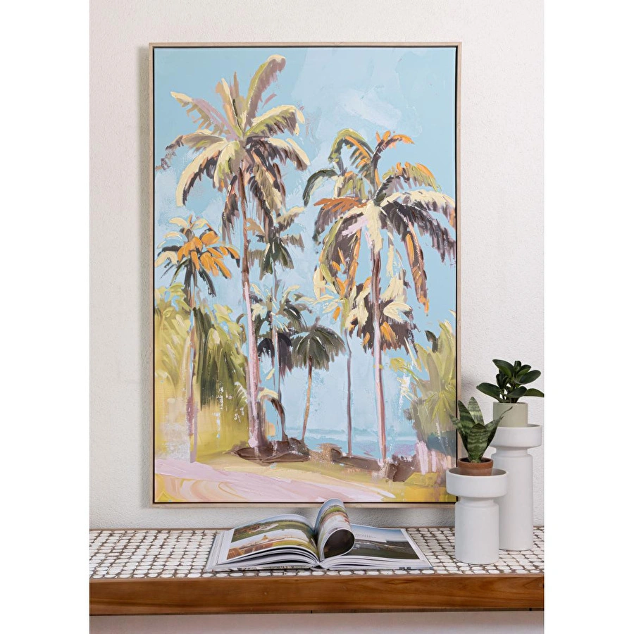 The Mia Palm Kanvas Tablo 80x120 Cm Tbl0086