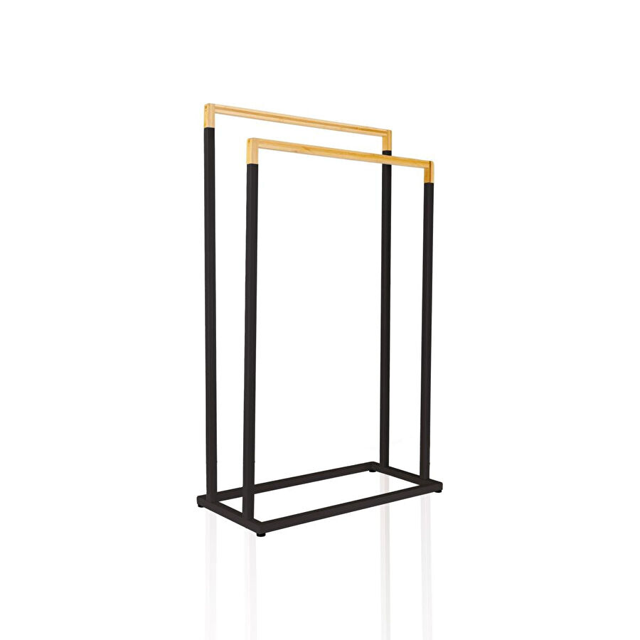 The Mia Metal Havlu Askılığı Siyah Glv0762