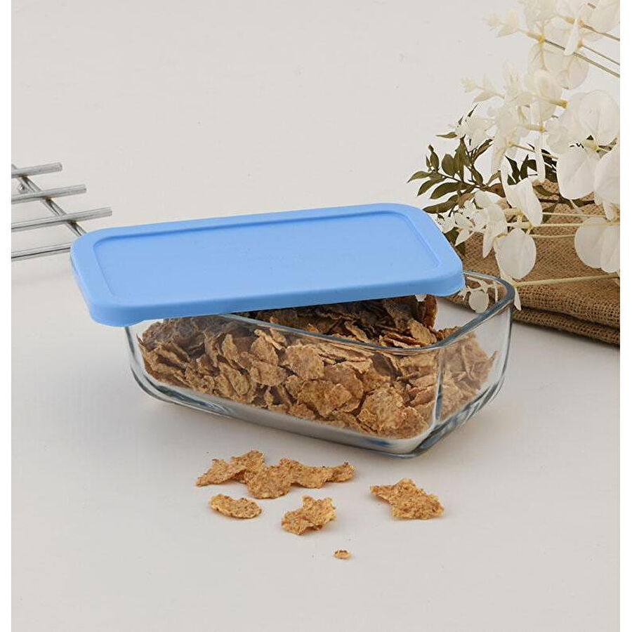 Paşabahçe 53743 Snowbox Saklama Kabı Mavi 1200cc 1 Adet