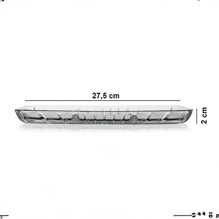 Paşabahçe 54983 Elegant Böl 163x278 Dikdörtgen Servis Tabağı 1 Adet