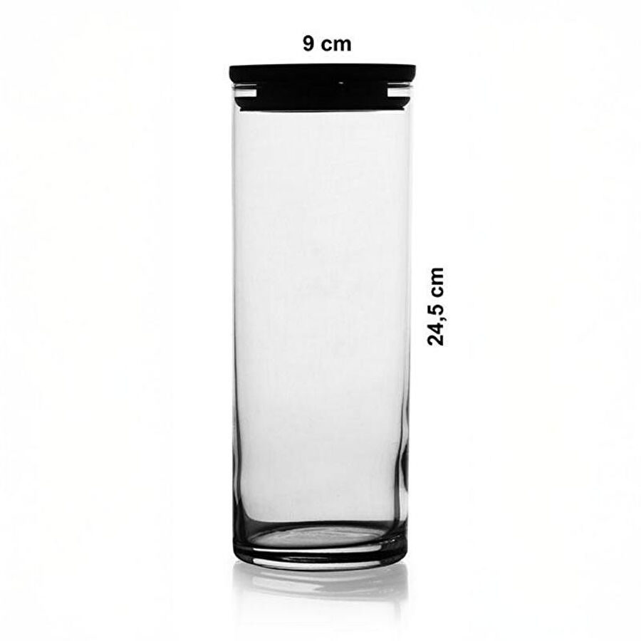 Paşabahçe Breakfast Club 1230 Cc Gri Kapaklı Kavanoz 43756