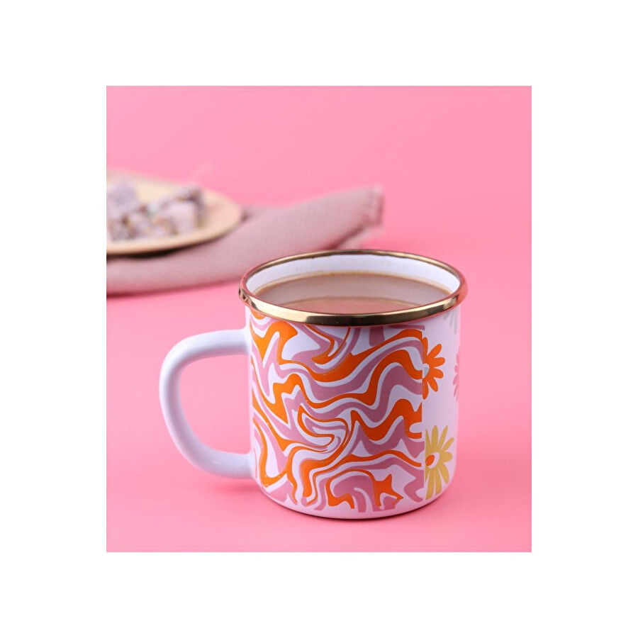 Emaylab Retro Hippi Emaye Kupa