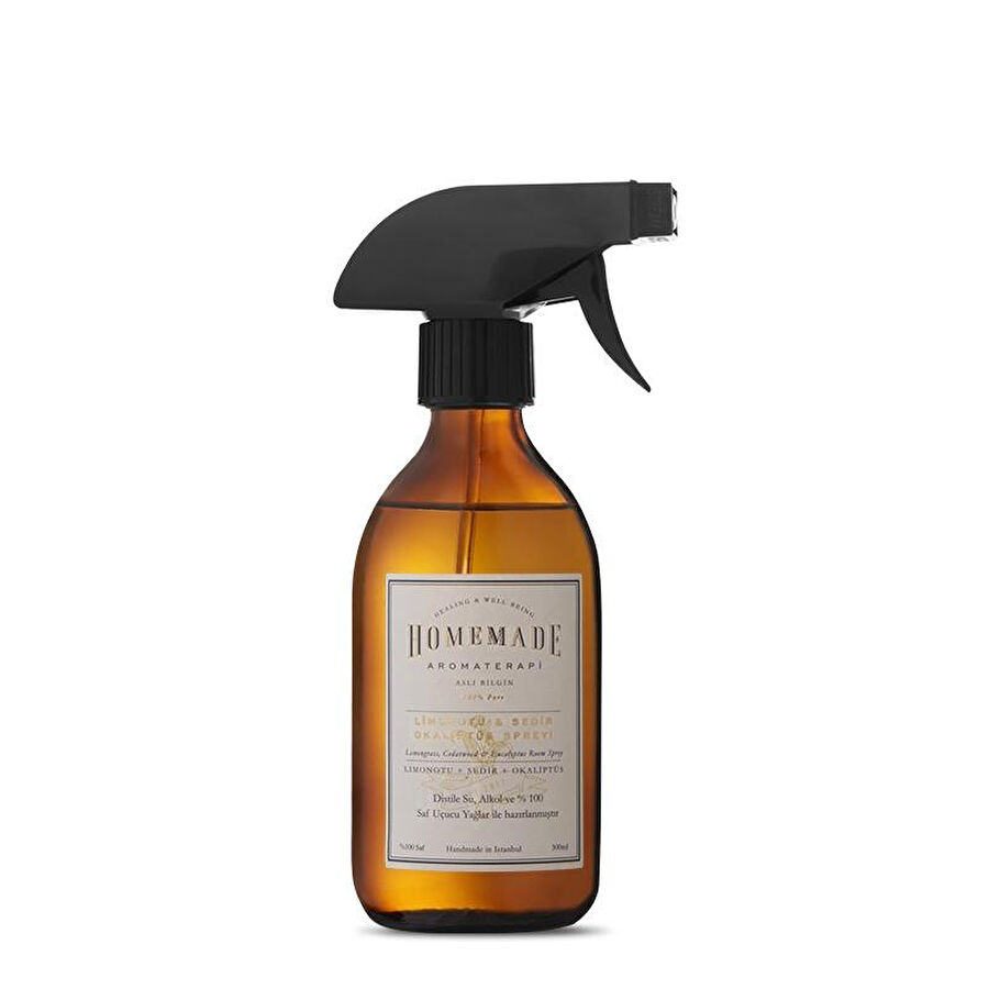 Homemade Aromaterapi Limonotu Okaliptüs Sedir Spreyi