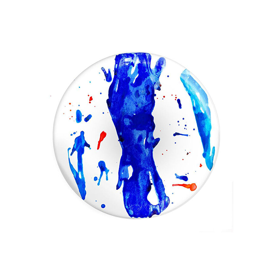 Fern&Co Blue Art Collection Büyük Tabak 4 Lü Set