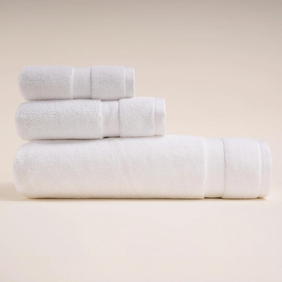 Penelope %100 Pamuk Havlu 30x50 Cm Beyaz - Noa Serisi