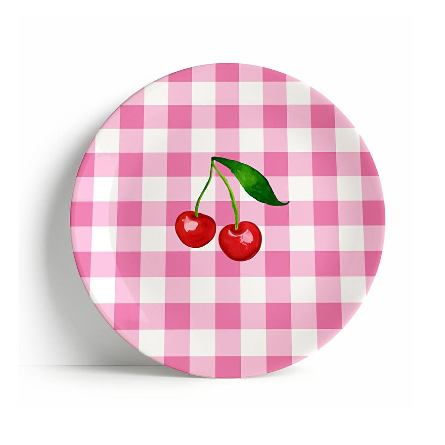 Fern&Co Sweet Cherry Collection Büyük Tabak 4 Lü Set