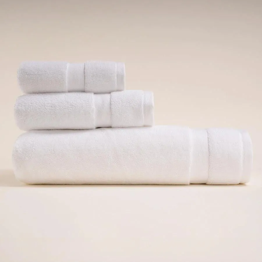 Penelope %100 Pamuk Havlu 100x150 Cm Beyaz - Noa Serisi