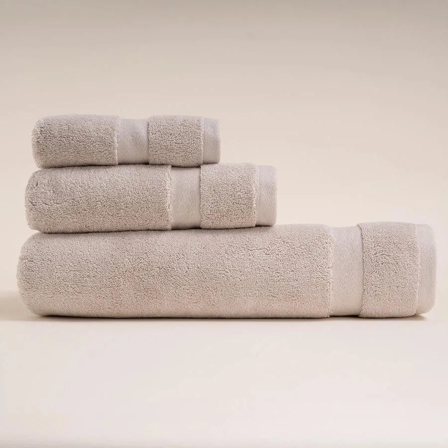 Penelope %100 Pamuk Havlu 100x150 Cm Taş Rengi - Noa Serisi