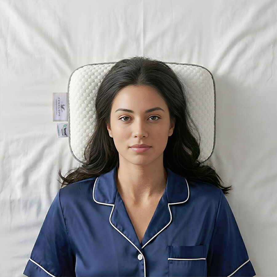 Penelope Ortopedik Boyun Destekli Karbon Yastık - Dream Away Serisi