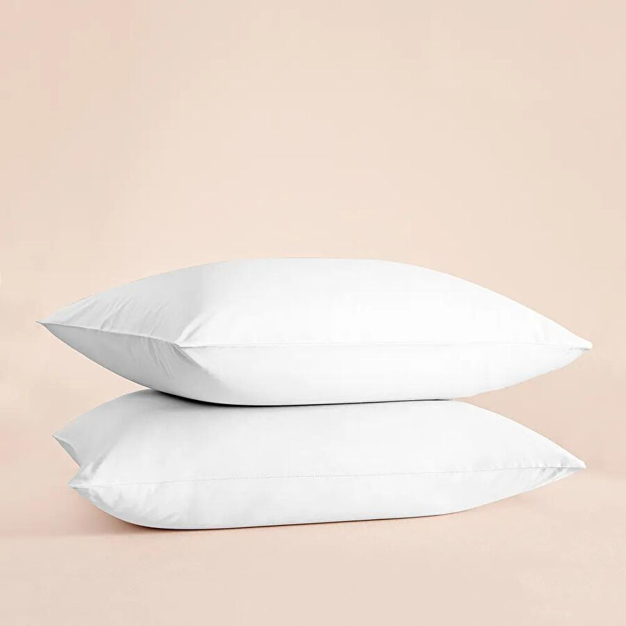 Penelope %100 Pamuk Percale 2'li Yastık Kılıfı Beyaz - Pure Serisi