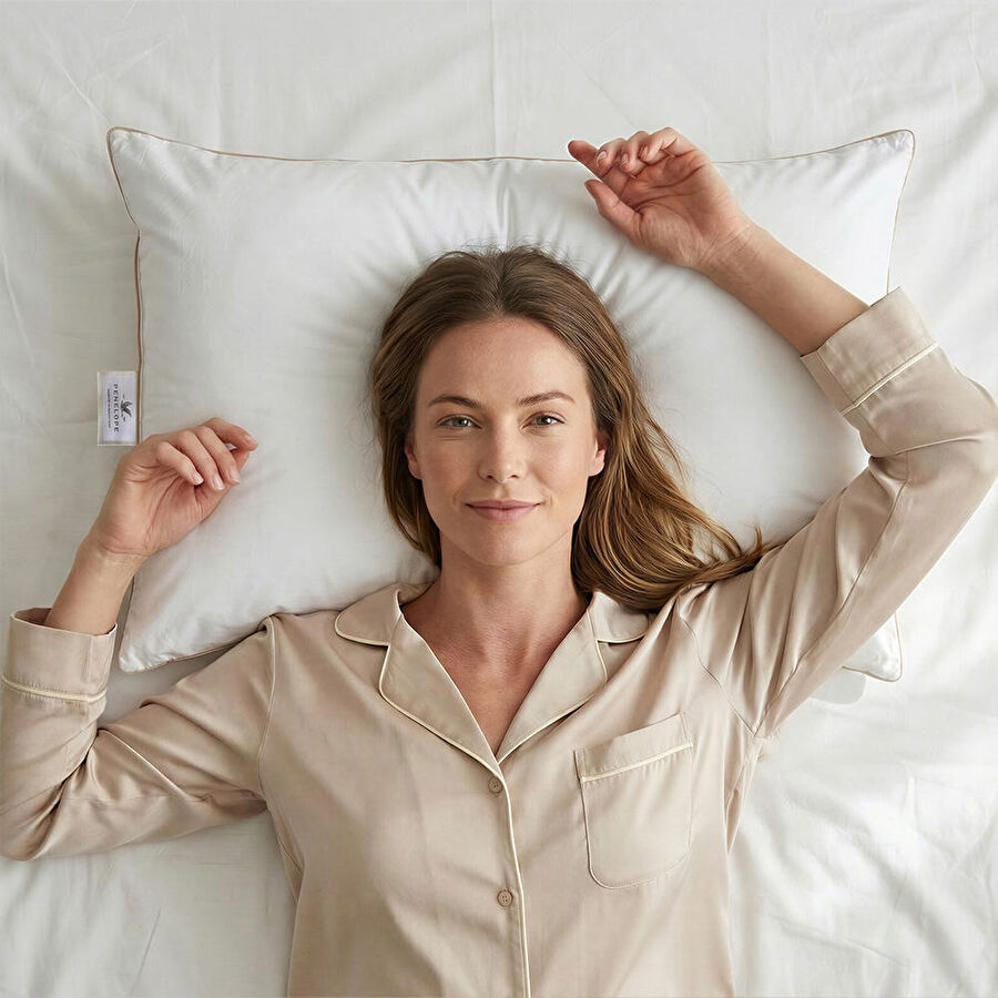 Penelope Nefes Alabilen %100 Mikroelyaf Dolgulu Yastık - Palia Deluxe Soft