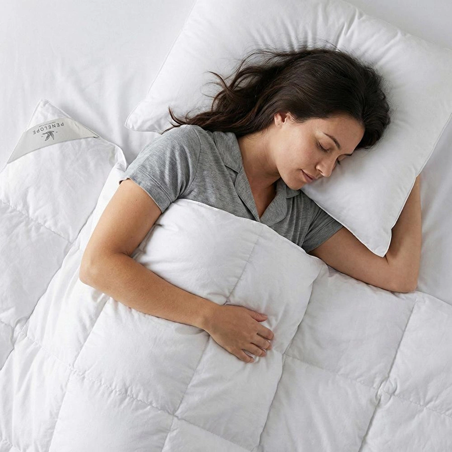 Penelope 13,5 Tog %100 Kaz Tüyü Tek Kişilik Yorgan 155x215 Cm - Gold Serisi