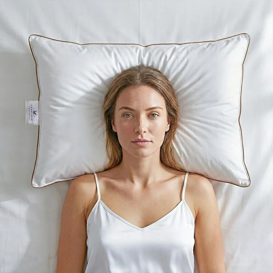 Penelope %100 Kaz Tüyü Dolgulu Yastık 50x70 Cm - Bronze Serisi