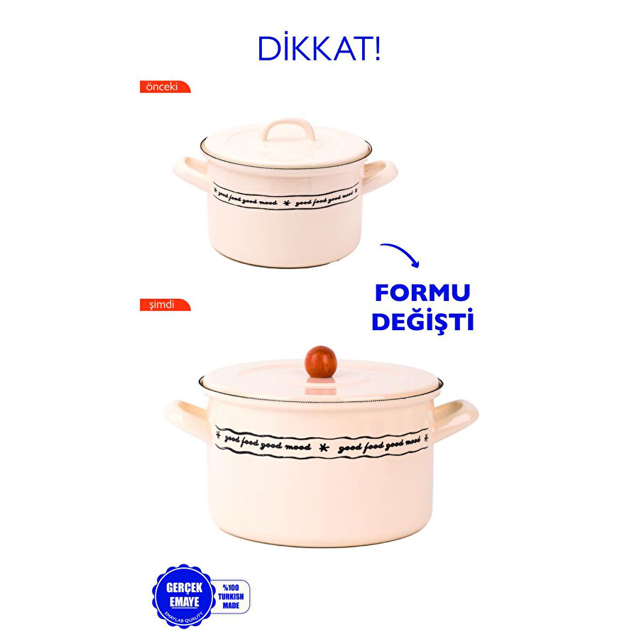 Emaylab Mood Emaye Süt/fırın/haşlama Tenceresi 22cm