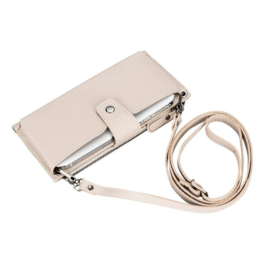 Bloominbag Lozan Purewhite Deri Askılı Cüzdan