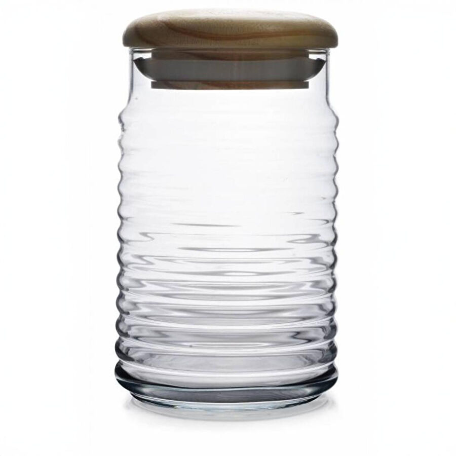 Paşabahçe Babylon 1120 Cc Ahşap Kapaklı Kavanoz 43173