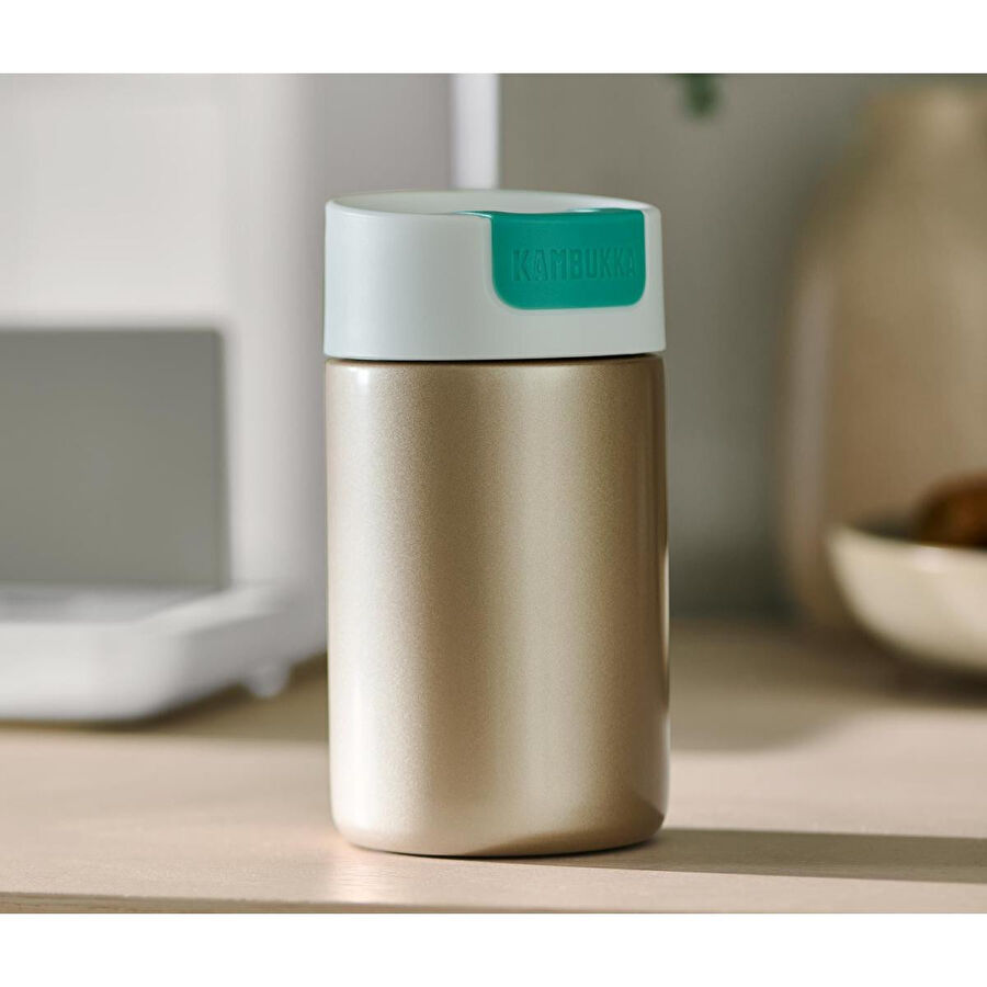 Tchibo Kambukka To Go Mug, Light Gold 300ml