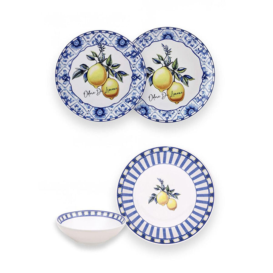 The Mia Odore Di Limone Yemek Takımı 6 Kişilik 24 Parça