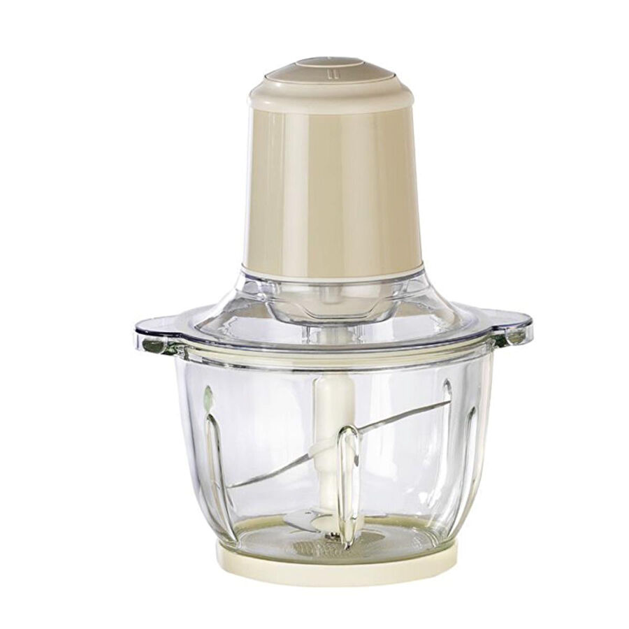 Berghoff Gem Retro 400 W Elektrikli Doğrayıcı – 2 L Cam Hazne, Bakır AC Motor | Vanilya Krem