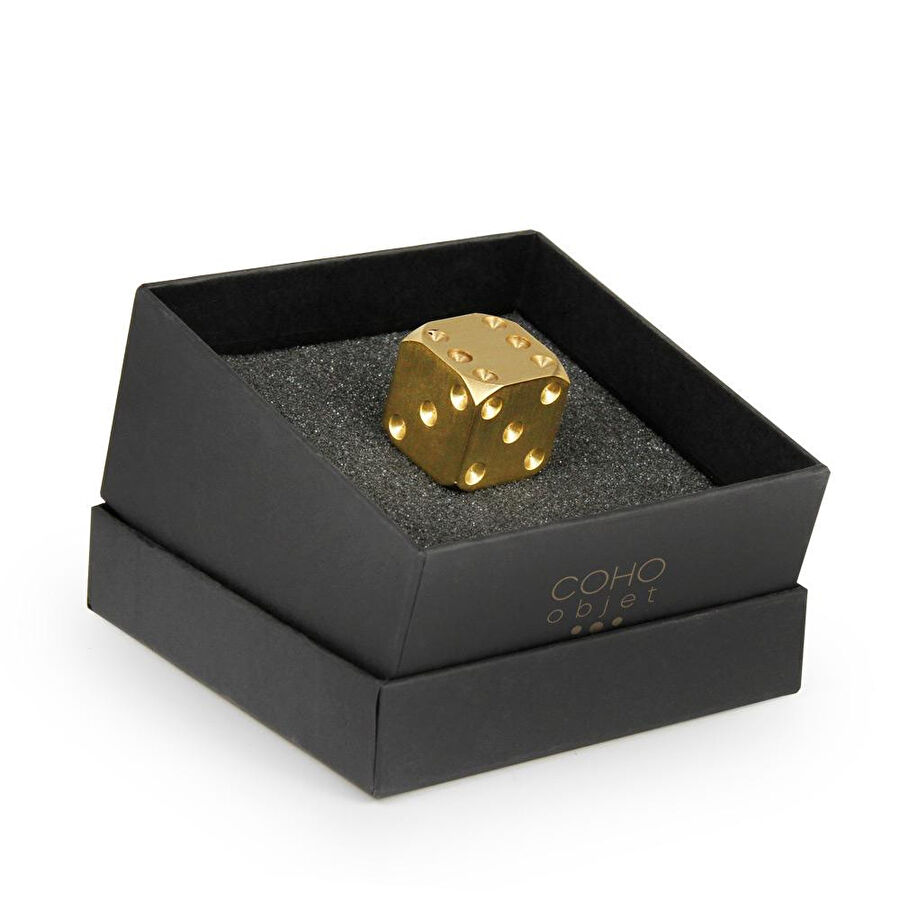 Coho Objet Coho Brazen Dekoratif Pirinç Şans Zarı