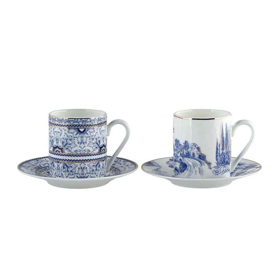 Lucky Art Florance Bone 2li Kahve Fincani Seti