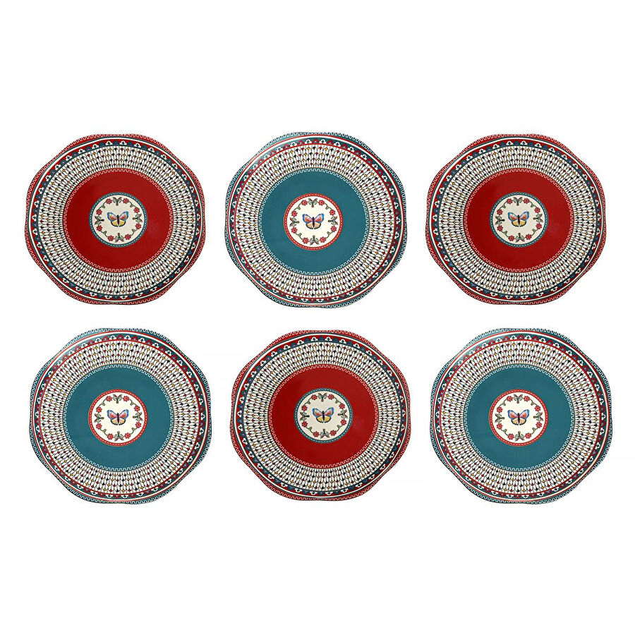 Lucky Art Liora Bone 27cm 6li Tabak Seti