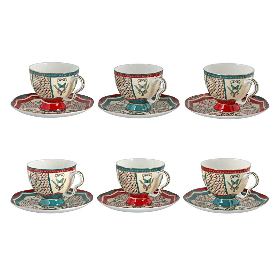 Lucky Art Liora Bone 6li Cay Fincani Seti